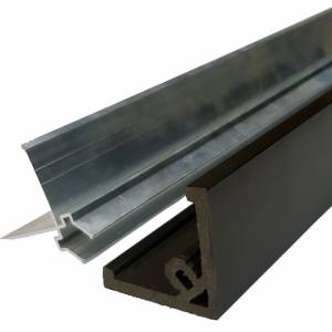 Уголок ДПК + алюминиевый профиль для фасадных панелей, 50*50*3000, слоновая кость