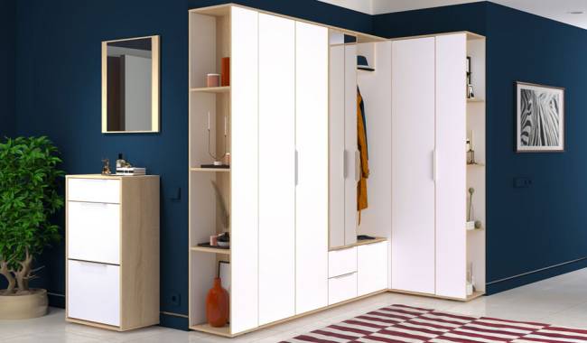 Стеллаж Куба модель 13.141 цвет дуб сонома/белый премиум