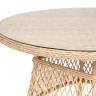 "Эспрессо" плетеный круглый стол, диаметр 118 см, цвет соломенный "Эспрессо" плетеный круглый стол, диаметр 118 см, цвет соломенный