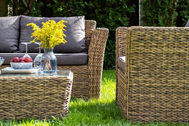 "Капучино Сингл" лаунж-зона из искусственного ротанга (гиацинт), цвет соломенный "Капучино Сингл" лаунж-зона из искусственного ротанга (гиацинт), цвет соломенный