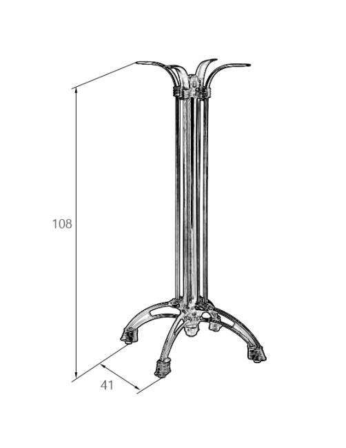 Подстолье барное DOBRIN LOUISE HIGH