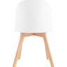 Стул Fog с подушкой белый деревянные ножки