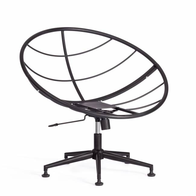 Кресло CLOUDE рогожка/металл, 97х98х90-96см, коричневый, 3М7-147 коричневый рогожка/металл