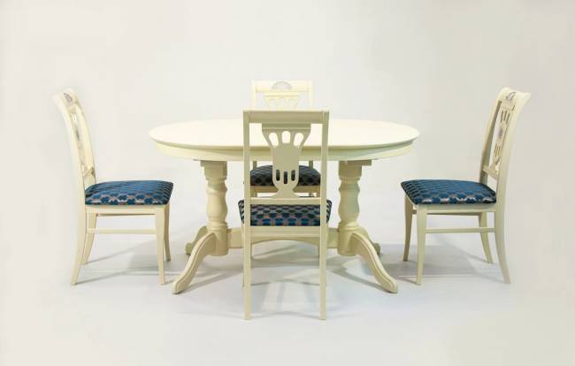 Стол Бизе 120, Слоновая кость Стол Бизе 120, Слоновая кость