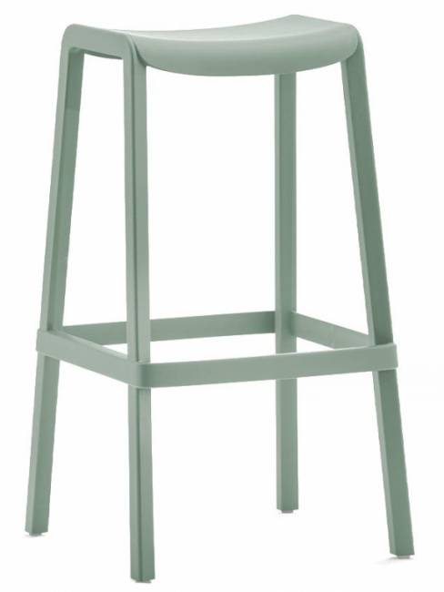 Табурет пластиковый барный Dome светло-зеленый 440х420х760 мм