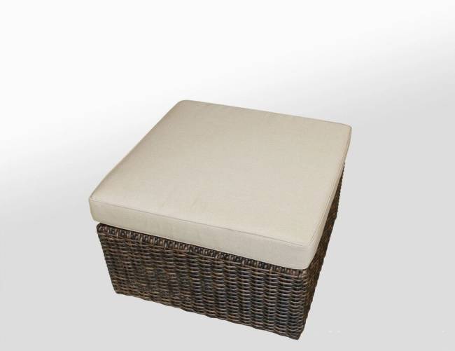 Комплект для отдыха из искусственного ротанга "Малага", 1+1+1, коричневый, черный