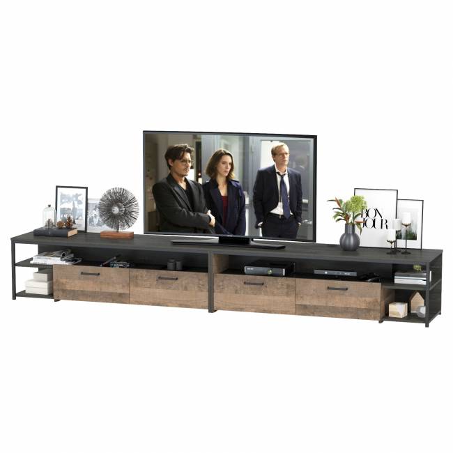 Две ТВ-Тумбы Трувор цвет дуб гранж песочный/интра Две ТВ-Тумбы Трувор цвет дуб гранж песочный/интра