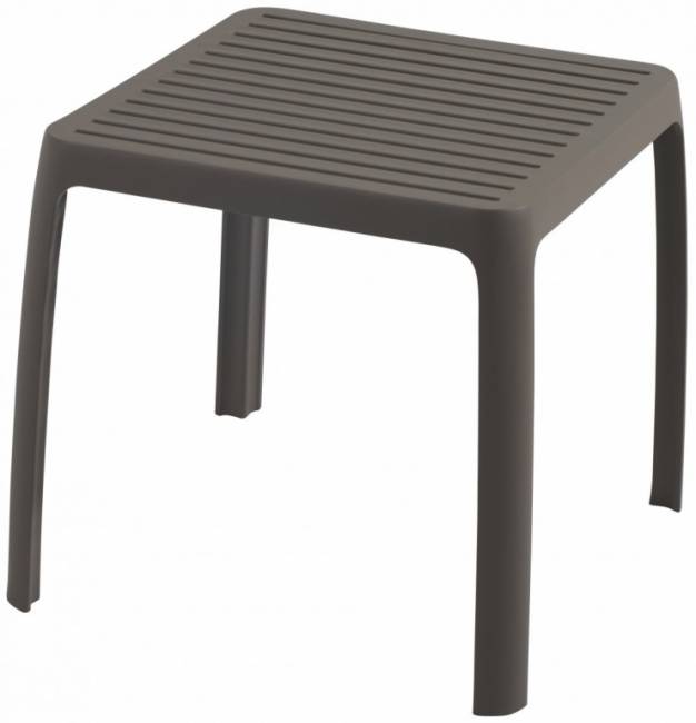 Столик пластиковый для шезлонга Wave Side Table тортора 420х420х365 мм