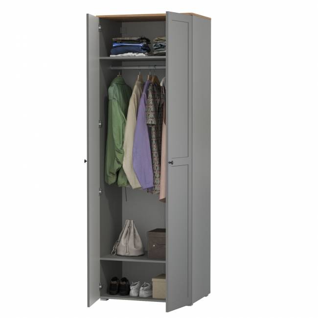 Шкаф Остин 13.224 цвет серый графит/дуб крафт золотой Шкаф Остин 13.224 цвет серый графит/дуб крафт золотой