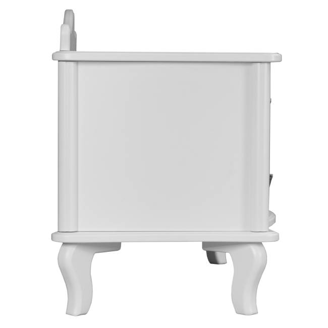 Тумбочка Джульетта широкая 2 ящика молочный дуб Л