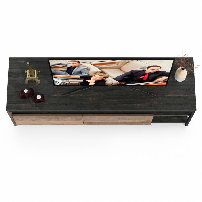 Тумба под ТВ Трувор 13.70 цвет дуб гранж песочный/интра