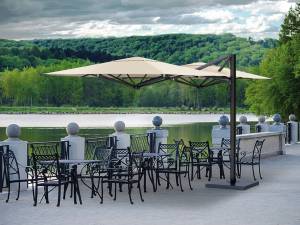 Зонт профессиональный двухкупольный 2.9х6 м Galaxia Dual V Carbon антрацит, слоновая кость 2900х6000 мм Зонт профессиональный двухкупольный 2.9х6 м Galaxia Dual V Carbon антрацит, слоновая кость 2900х6000 мм