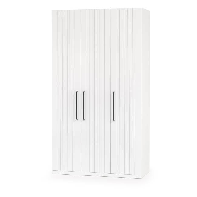 3-х дверный шкаф с кроватью на 1600 Валенсия и двумя тумбочками цвет белый шагрень 3-х дверный шкаф с кроватью на 1600 Валенсия и двумя тумбочками цвет белый шагрень