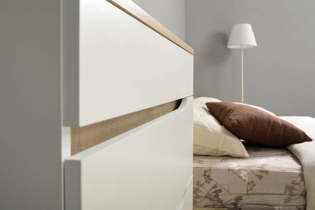 Комод Муссон 13.97 цвет белый/дуб эндгрейн элегантный