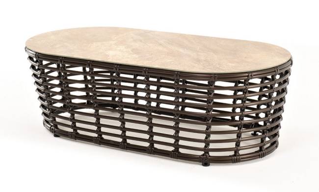 "Валенсия" журнальный столик из искусственного ротанга, цвет бронзовый "Валенсия" журнальный столик из искусственного ротанга, цвет бронзовый