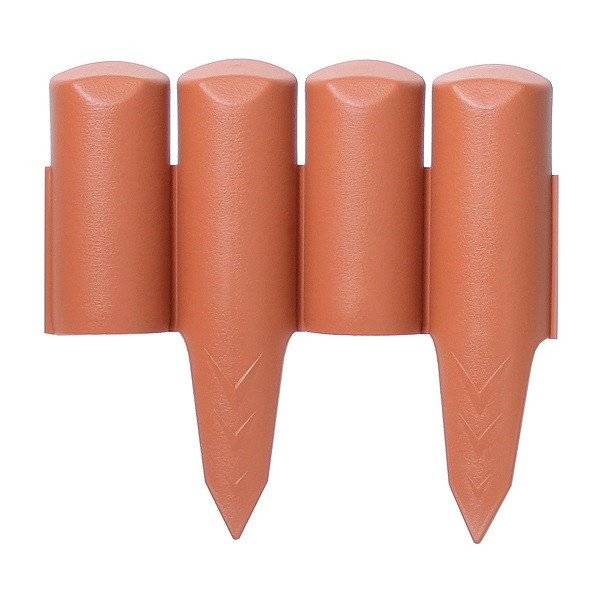 Бордюр для сада Palisada border терракотовый Бордюр для сада Palisada border терракотовый