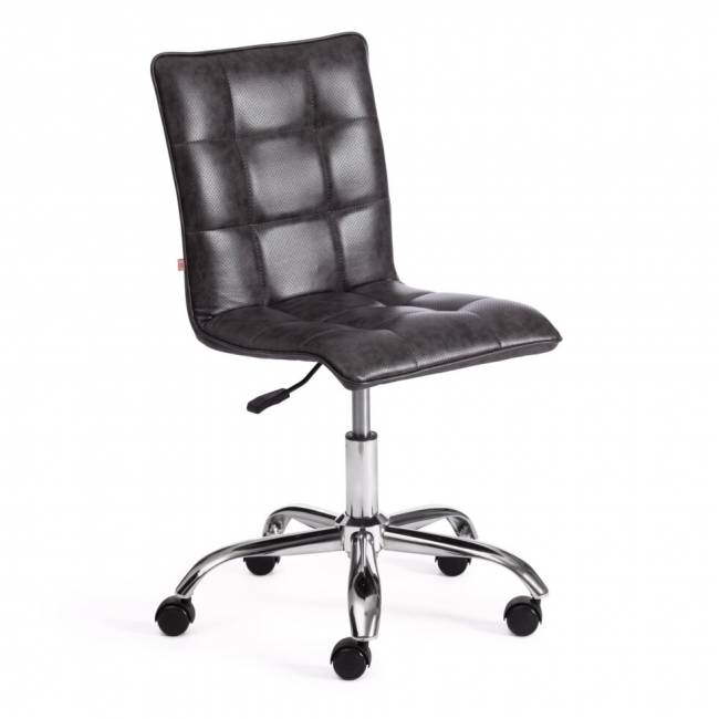 Кресло ZERO кож/зам, серый, 2 TONE/06 перф.