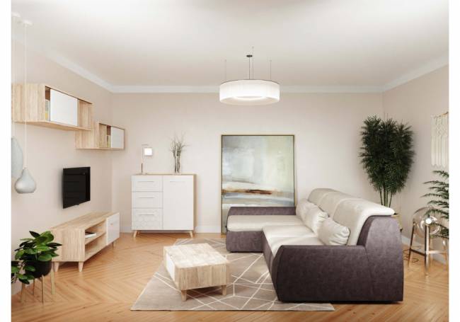 Мариус М-03 дуб баррик / белый матовый