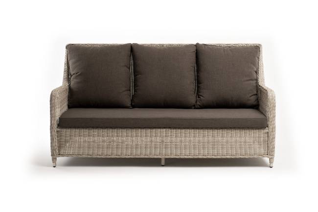 "Гляссе" диван трехместный из искусственного ротанга, цвет бежевый "Гляссе" диван трехместный из искусственного ротанга, цвет бежевый