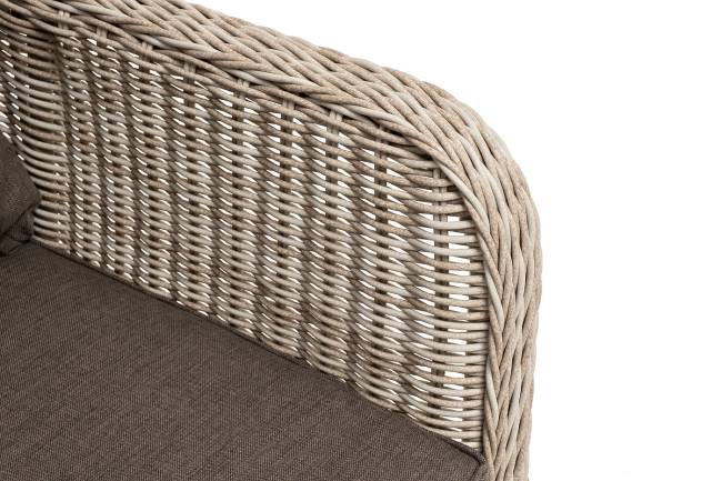 "Гляссе" диван трехместный из искусственного ротанга, цвет бежевый "Гляссе" диван трехместный из искусственного ротанга, цвет бежевый