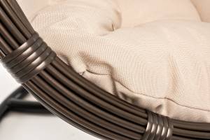 "Венеция" подвесное кресло-кокон из искусственного ротанга, цвет бронзовый с бежевой подушкой "Венеция" подвесное кресло-кокон из искусственного ротанга, цвет бронзовый с бежевой подушкой