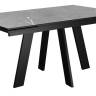 Стол DikLine SKM140 Керамика серый мрамор/подстолье черное/опоры черные (2 уп.)
