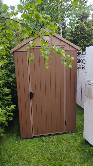 Сарай "Дарвин 4х6" (размеры 118 х 184 см), коричневый Сарай "Дарвин 4х6" (размеры 118 х 184 см), коричневый