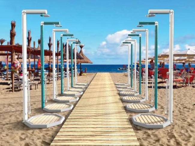 Поддон для уличного душа QP110 Wood белый 800х800х55 мм Поддон для уличного душа QP110 Wood белый 800х800х55 мм