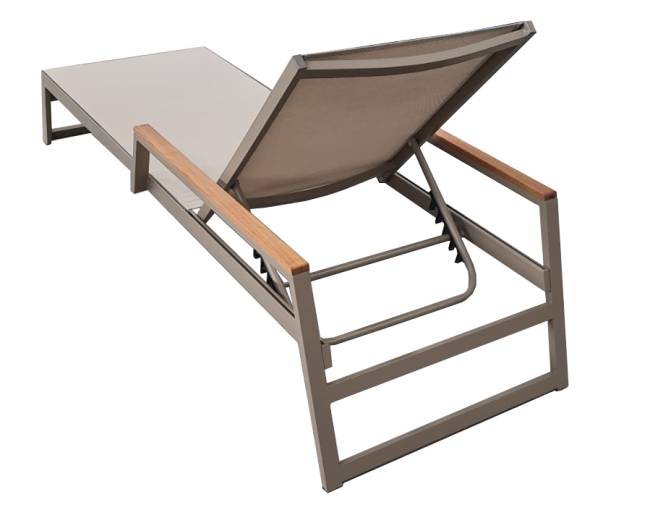 Шезлонг-лежак металлический Kemer тортора 2000х800 мм Шезлонг-лежак металлический Kemer тортора 2000х800 мм