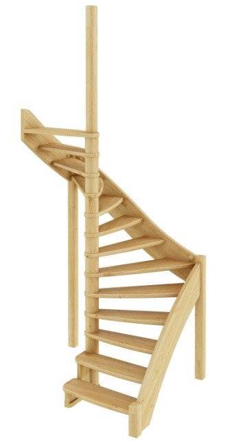 Деревянная лестница ЛС-01м под покраску