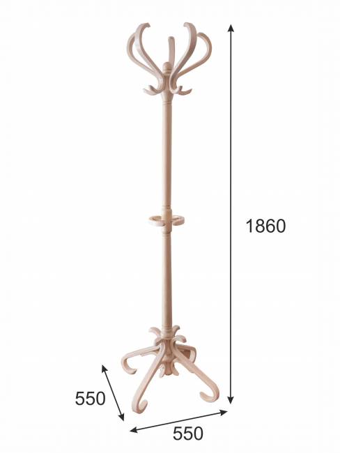 Вешалка напольная В 10Н белый ясень Вешалка напольная В 10Н белый ясень