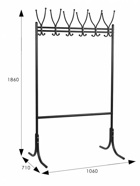 Вешалка напольная М 11 чёрный Вешалка напольная М 11 чёрный