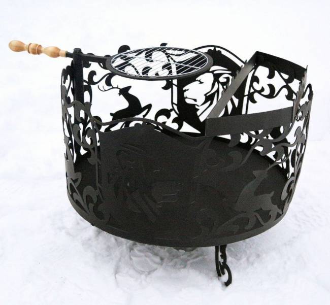 Костровая чаша "Лев", ST3, 3мм Костровая чаша "Лев", ST3, 3мм