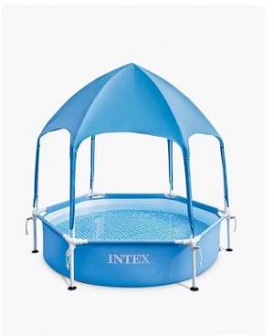 Каркасный бассейн Canopy Metal Frame 183х38см с навесом, 700л