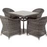 "Фредо" обеденная группа плетеная, цвет графит