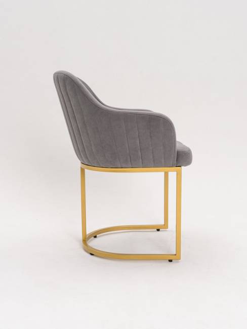 Стул Amely Gray / Gold Стул Amely Gray / Gold