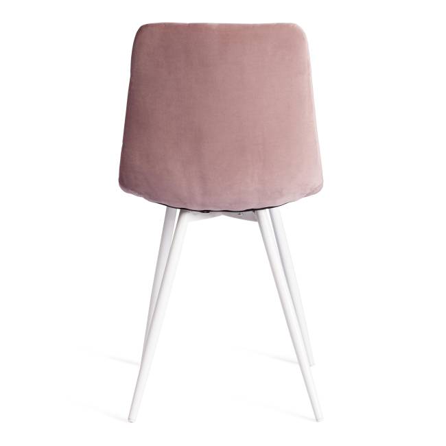 Стул CHILLY (mod. 7095-1) / 1 шт. в упаковке ткань/металл, 45x53х88 см, высота до сиденья 50 см, лавандовый barkhat 17/белый лавандовый barkhat 17/белый ткань/металл