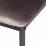 Стул CAPRI (mod. 39) металл, вельвет, 49.5 х 41 х 93,5 см, Dark grey (темно-серый) HLR24 / черный (Комплект из 4 шт.) Dark grey (темно-серый) HLR24 / черный металл, вельвет