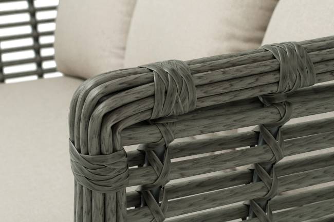 "Валенсия" диван из искусственного ротанга трехместный, цвет серый "Валенсия" диван из искусственного ротанга трехместный, цвет серый