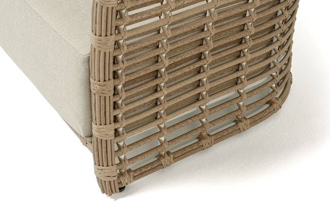 "Валенсия" диван из искусственного ротанга трехместный, цвет соломенный "Валенсия" диван из искусственного ротанга трехместный, цвет соломенный