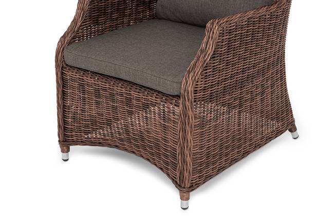 "Неаполь" плетеный стул из искусственного ротанга, цвет коричневый "Неаполь" плетеный стул из искусственного ротанга, цвет коричневый