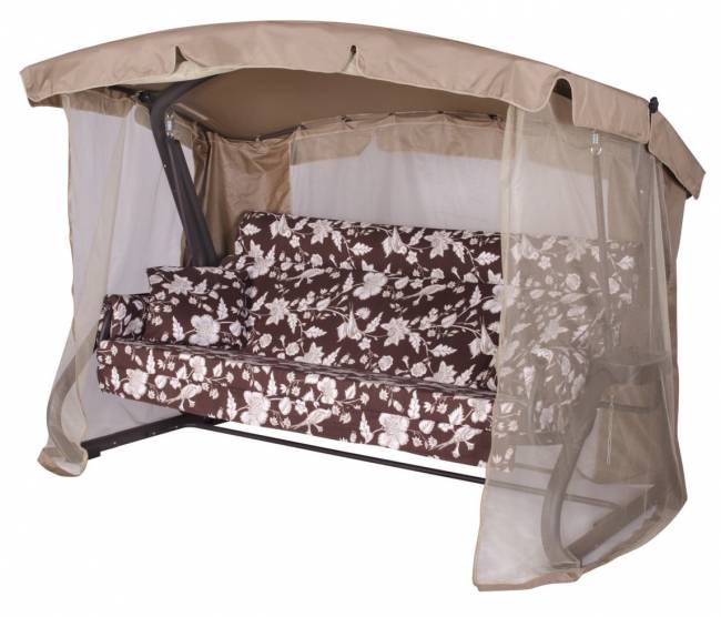 Качели садовые "Империя" 4-х местн. (Шоколад)