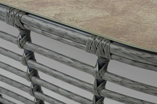 "Валенсия" журнальный столик из искусственного ротанга, цвет серый "Валенсия" журнальный столик из искусственного ротанга, цвет серый