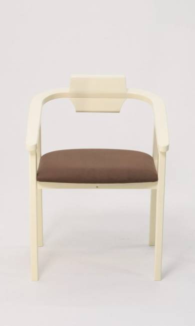 Стул-кресло Челси ПМ слоновая кость коричневый Стул-кресло Челси ПМ слоновая кость коричневый
