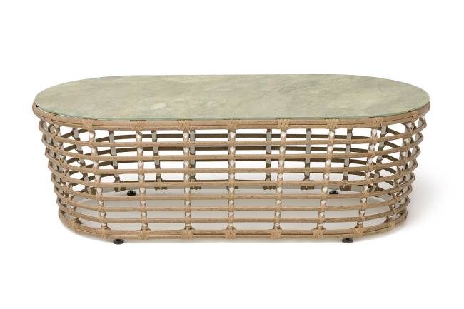"Валенсия" журнальный столик из искусственного ротанга, цвет соломенный "Валенсия" журнальный столик из искусственного ротанга, цвет соломенный