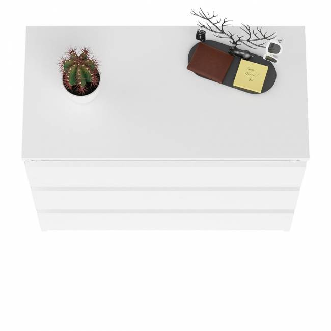 Комод три ящика Мори МК800.1 цвет белый Комод три ящика Мори МК800.1 цвет белый