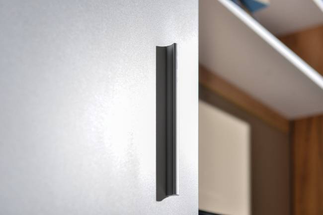 Стенка в гостиную Альба № 3 цвет дуб крафт золотой/белый премиум