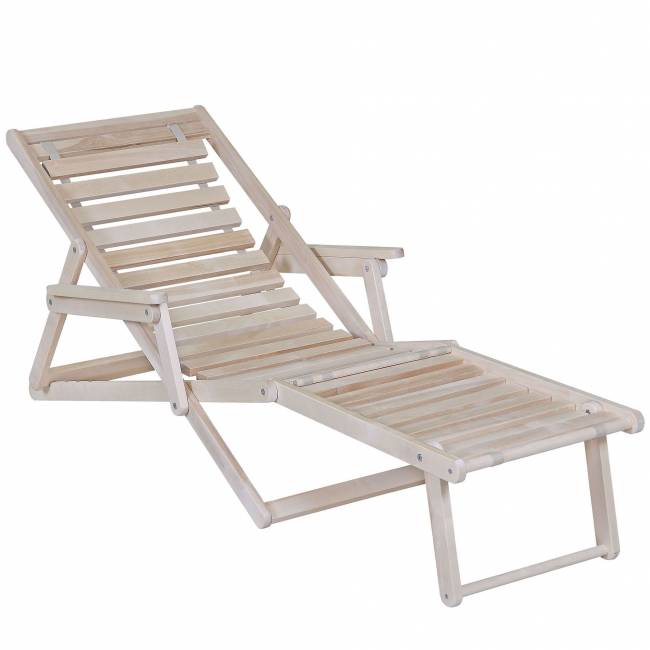Шезлонг с подлокотниками