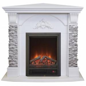 Электрокамин Athena Corner GR WT с очагом Eugene Электрокамин Athena Corner GR WT с очагом Eugene