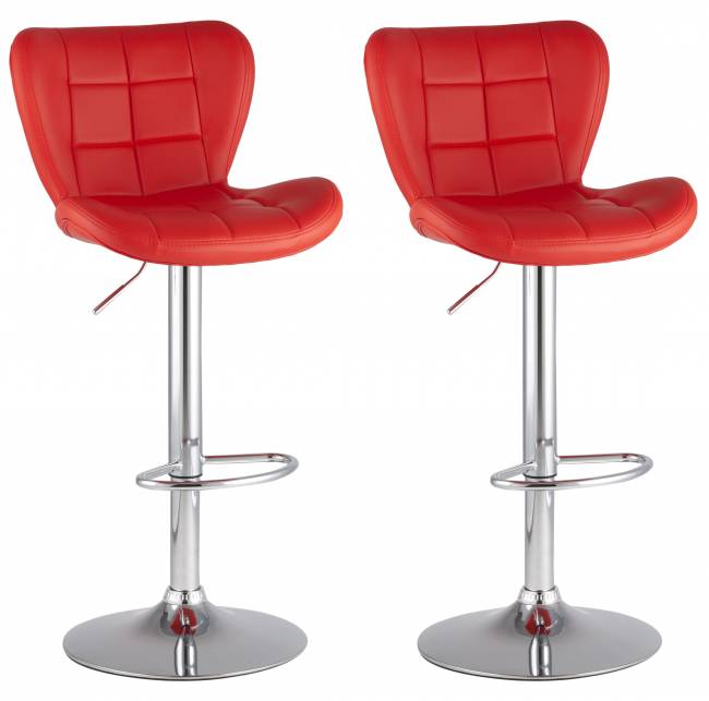 Стул барный PORSCHE красный 2 шт